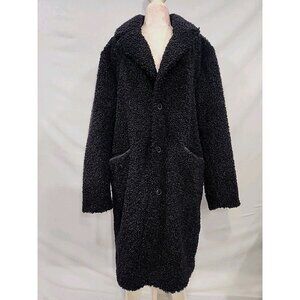 Karl Lagerfeld Faux Shearling Overcoat